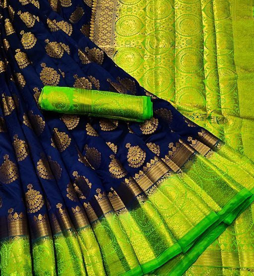 Women's Latest Collection Of Saree With Zari Butta Pattern