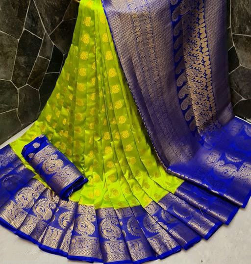 Women's Exclusionary Powerloom Nylon Silk Saree With Classy Rich Pallu