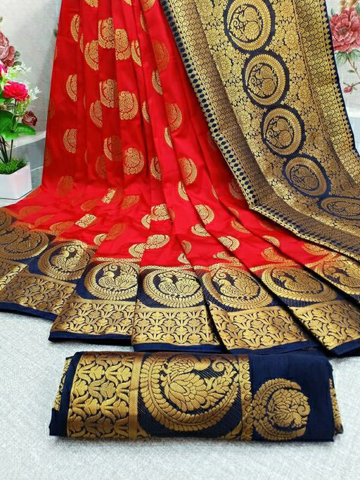 Women's Elegant Traditional Nylon Saree With Heavy Rich Pallu